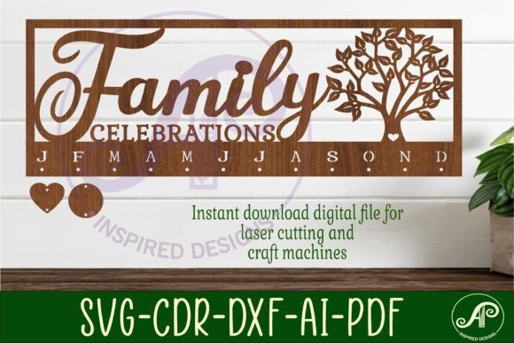 Download Family Celebrations Tree Calendar SVG - Premium Resources