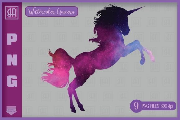 Download Watercolor Unicorn PNG - Unicorn Bundle - Premium Resources
