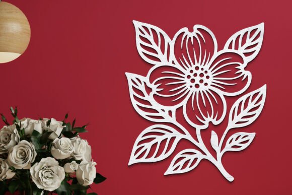 Download Dogwood Flower Wall Art Laser Cut SVG - Premium Resources